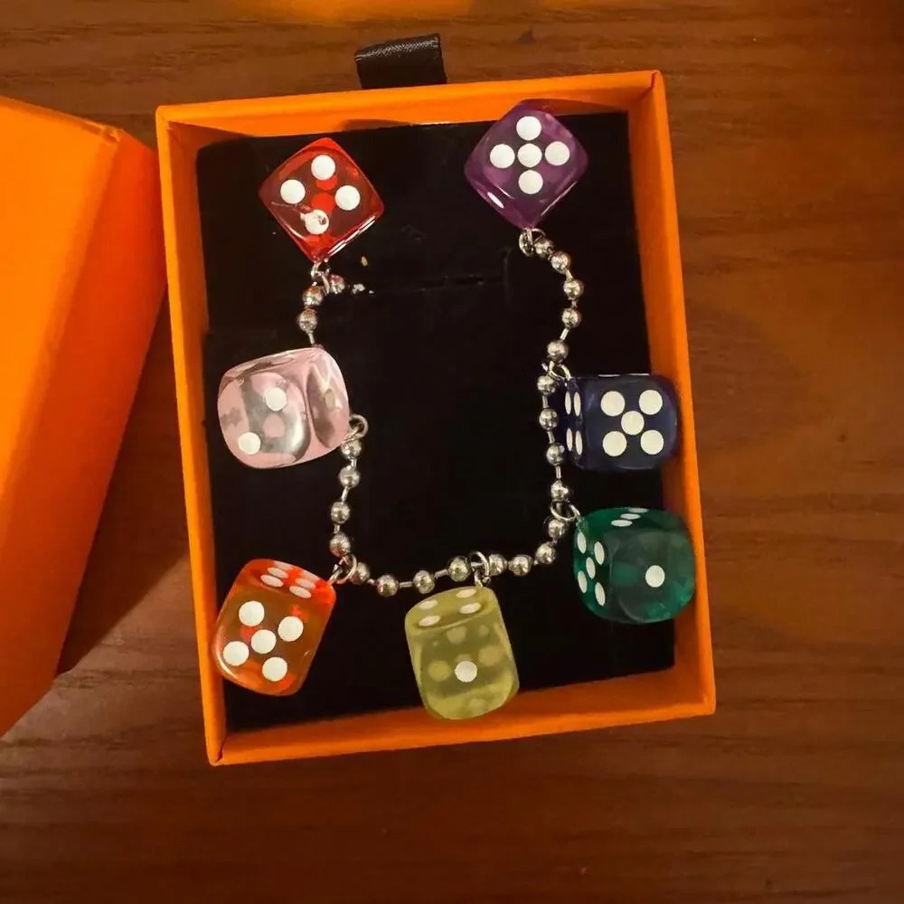 Emy Ave Rainbow Dice Necklace - Picture 2 of 7